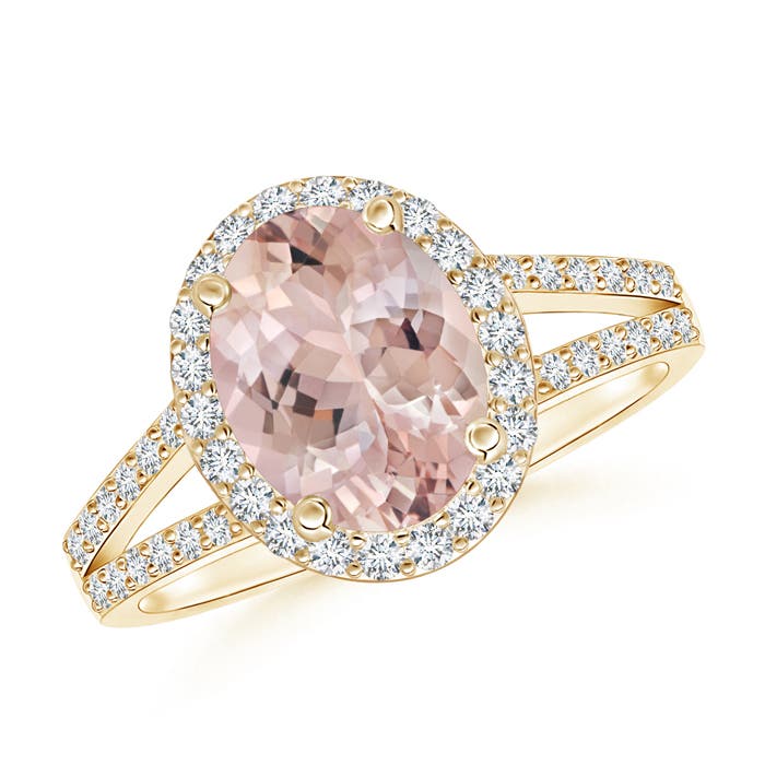 AA - Morganite / 2.07 CT / 14 KT Yellow Gold