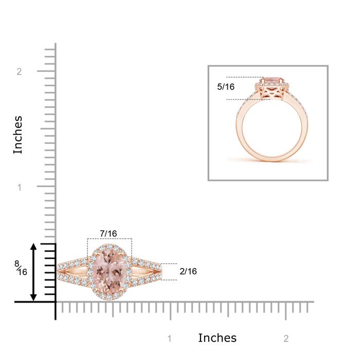 AAA - Morganite / 2.07 CT / 14 KT Rose Gold