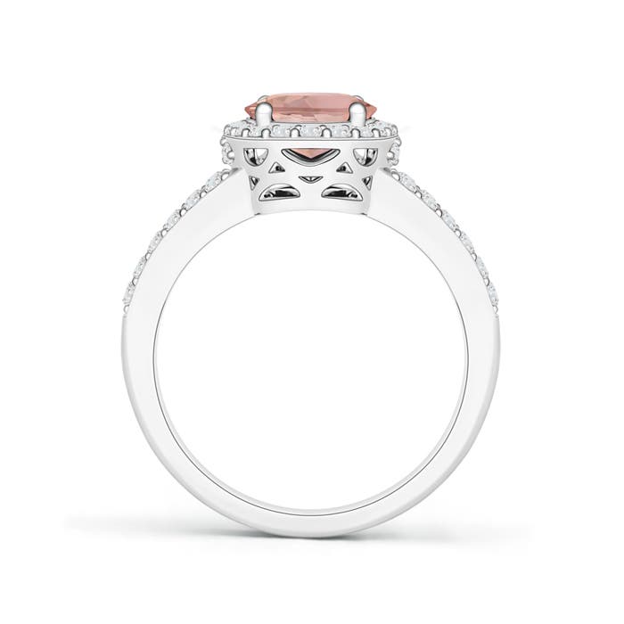 AAAA - Morganite / 2.07 CT / 14 KT White Gold