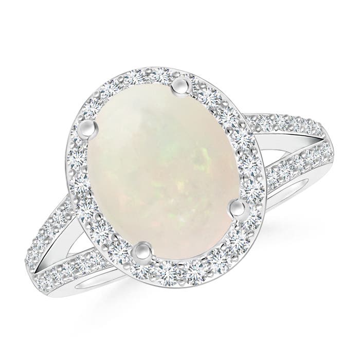 A - Opal / 1.9 CT / 14 KT White Gold