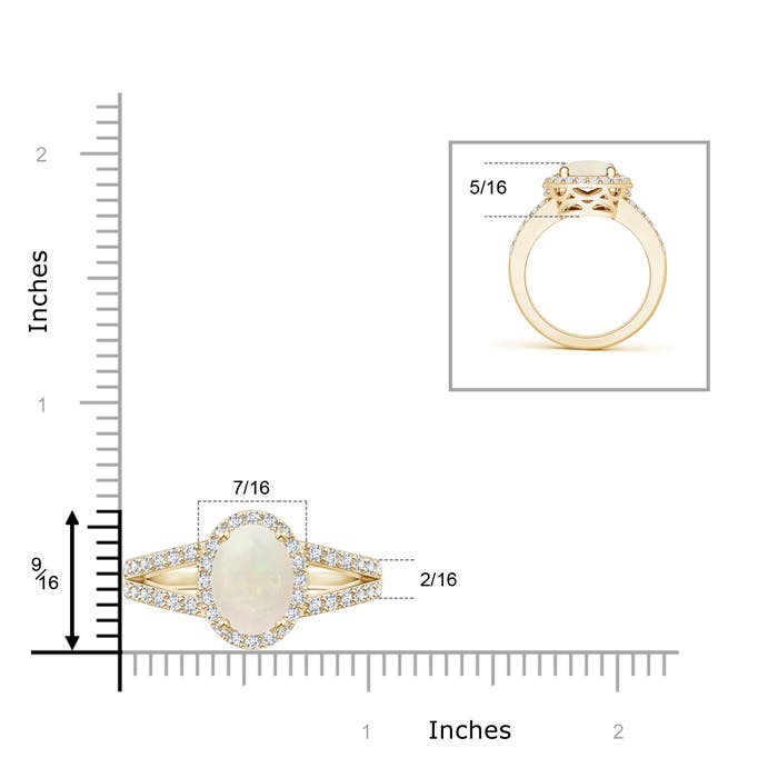 A - Opal / 1.9 CT / 14 KT Yellow Gold