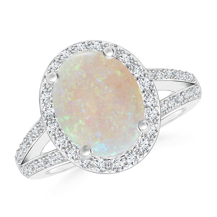 AA - Opal / 1.9 CT / 14 KT White Gold