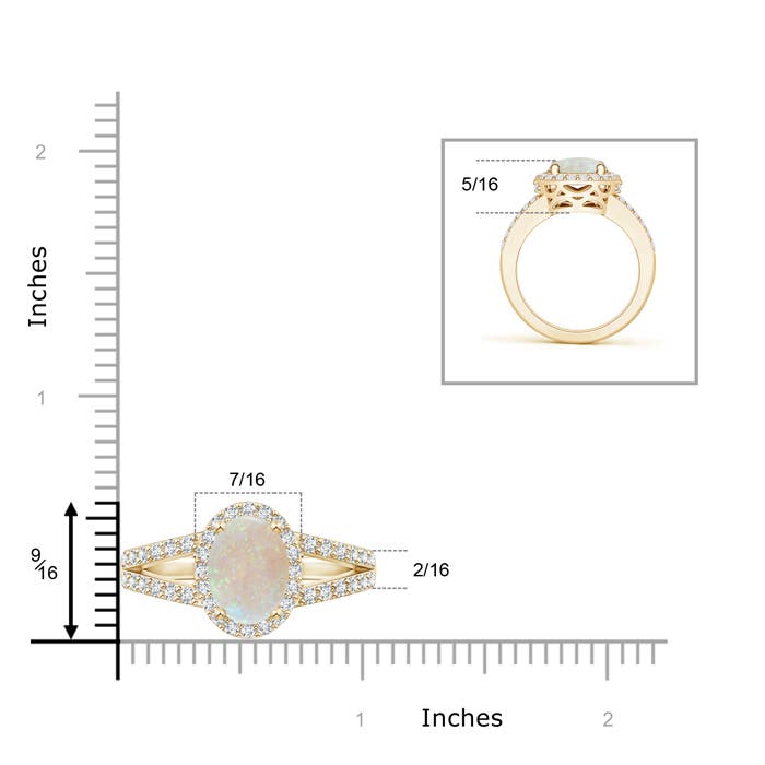 AA - Opal / 1.9 CT / 14 KT Yellow Gold