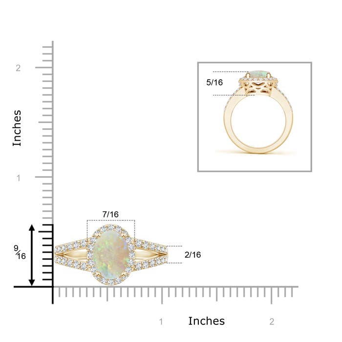 AAA - Opal / 1.9 CT / 14 KT Yellow Gold