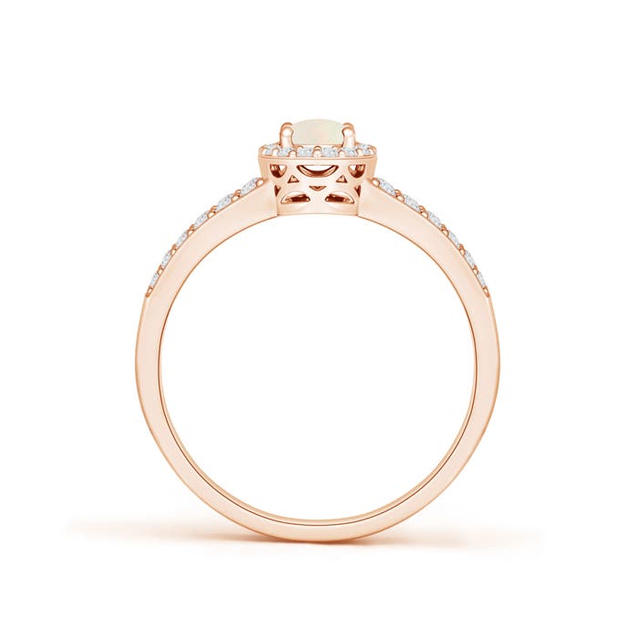 A - Opal / 0.6 CT / 14 KT Rose Gold