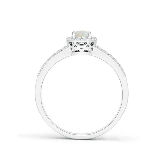 AA - Opal / 0.6 CT / 14 KT White Gold