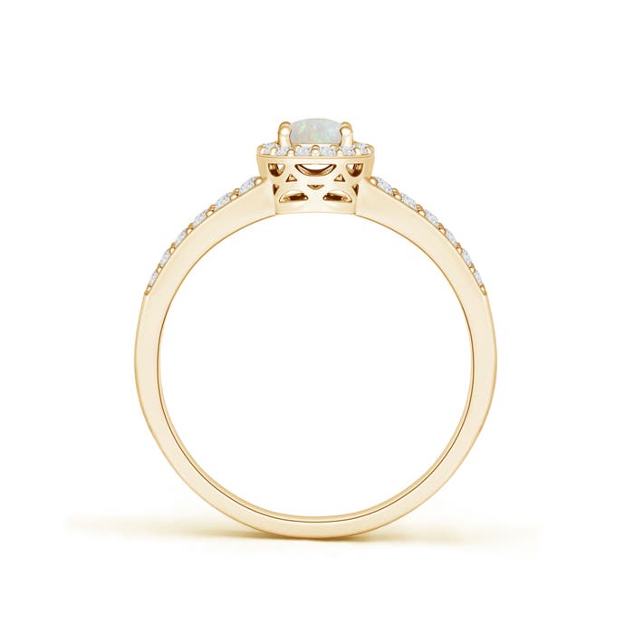 AA - Opal / 0.6 CT / 14 KT Yellow Gold