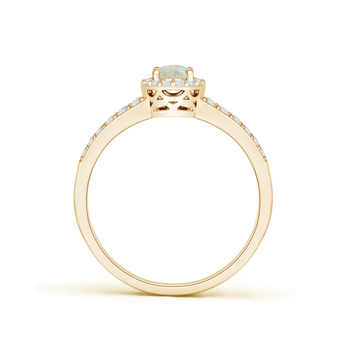 AAA - Opal / 0.6 CT / 14 KT Yellow Gold