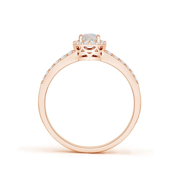 AAAA - Opal / 0.6 CT / 14 KT Rose Gold