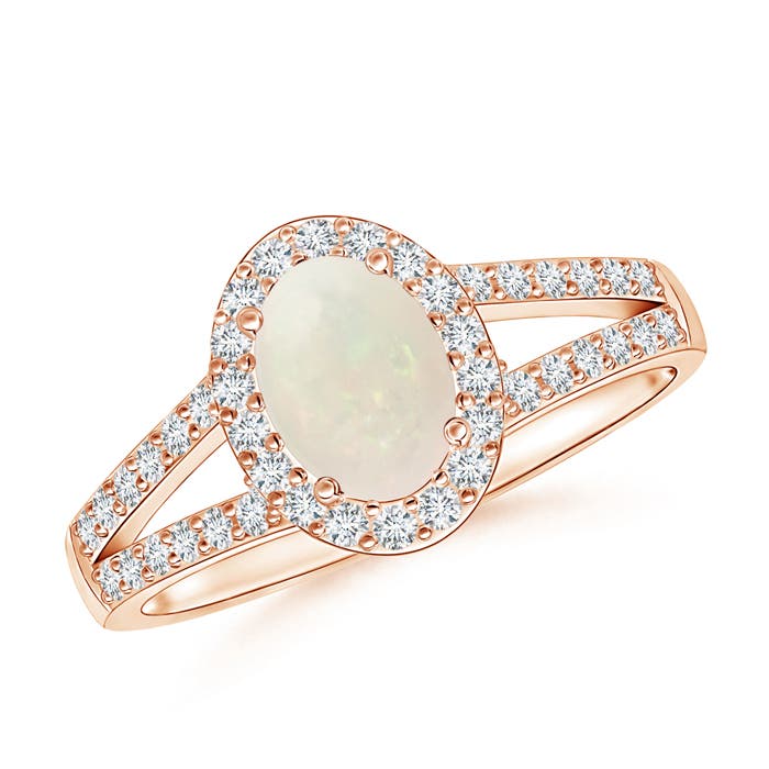 A - Opal / 0.82 CT / 14 KT Rose Gold