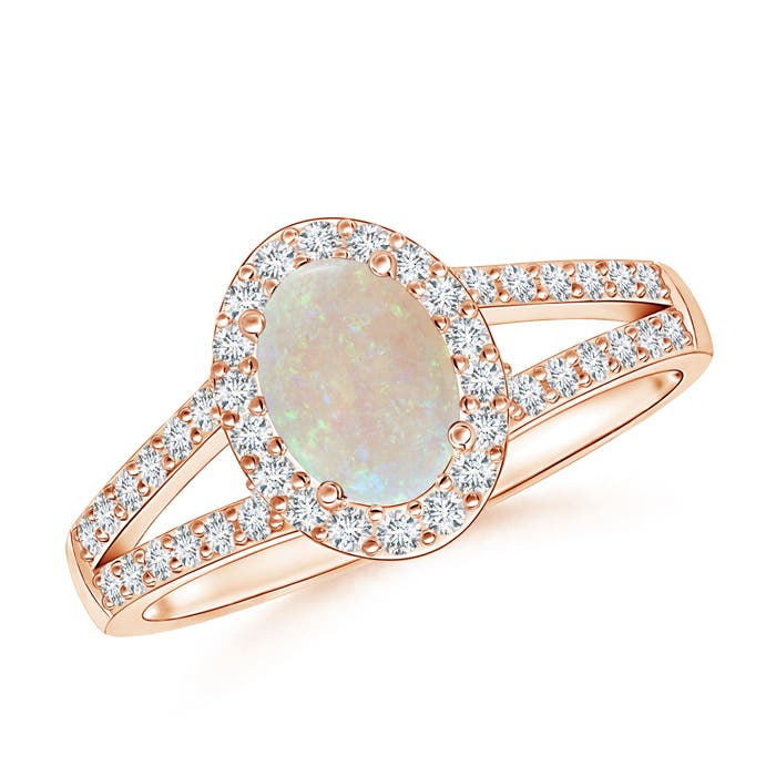 AA - Opal / 0.82 CT / 14 KT Rose Gold