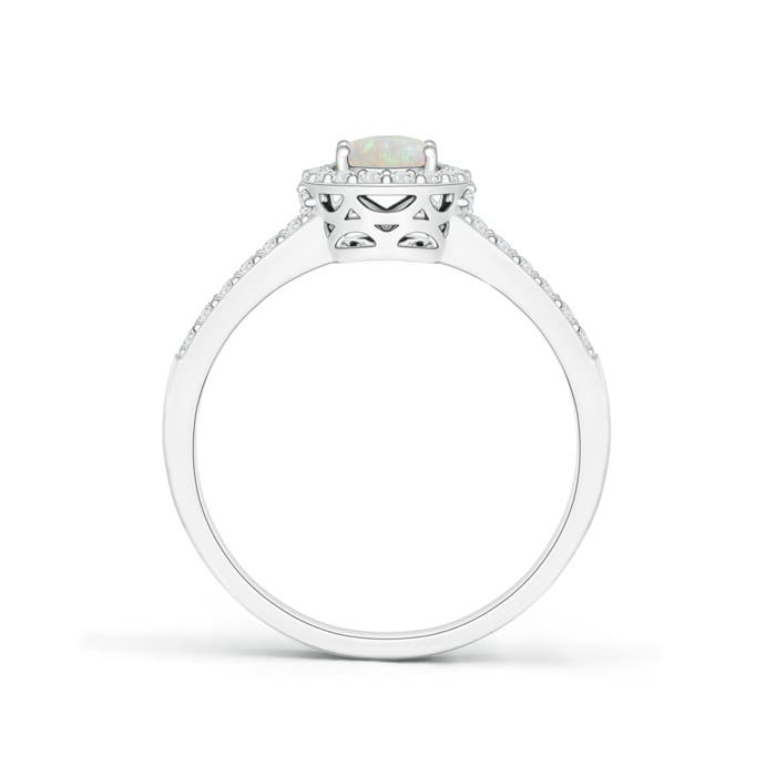 AA - Opal / 0.82 CT / 14 KT White Gold