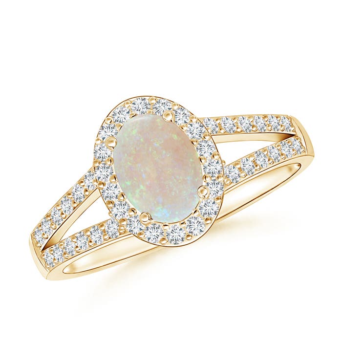 AA - Opal / 0.82 CT / 14 KT Yellow Gold