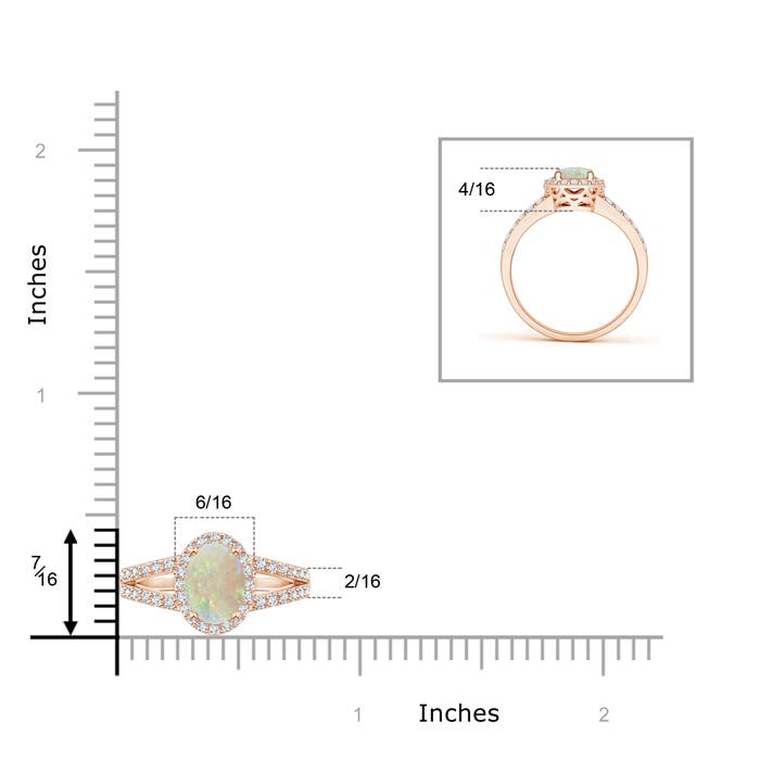 AAA - Opal / 0.82 CT / 14 KT Rose Gold