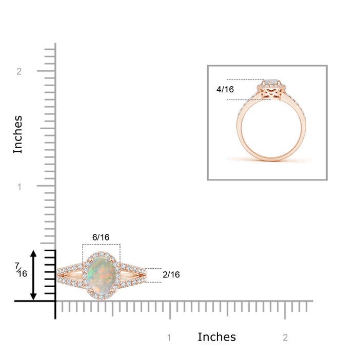 AAAA - Opal / 0.82 CT / 14 KT Rose Gold