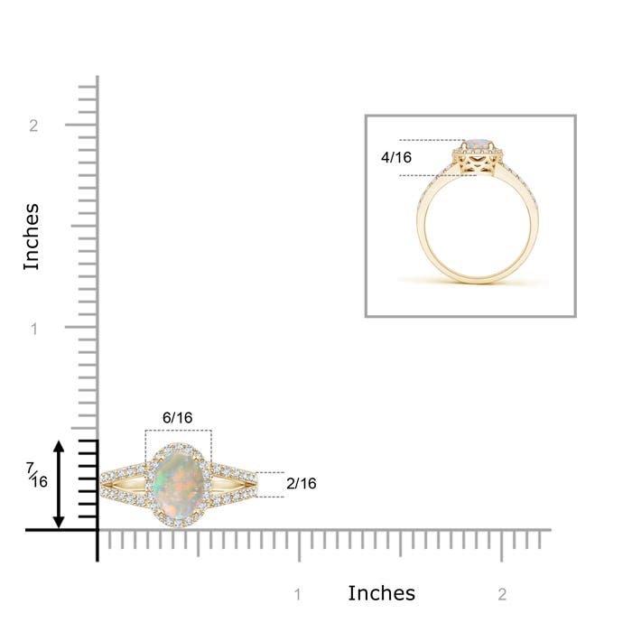 AAAA - Opal / 0.82 CT / 14 KT Yellow Gold