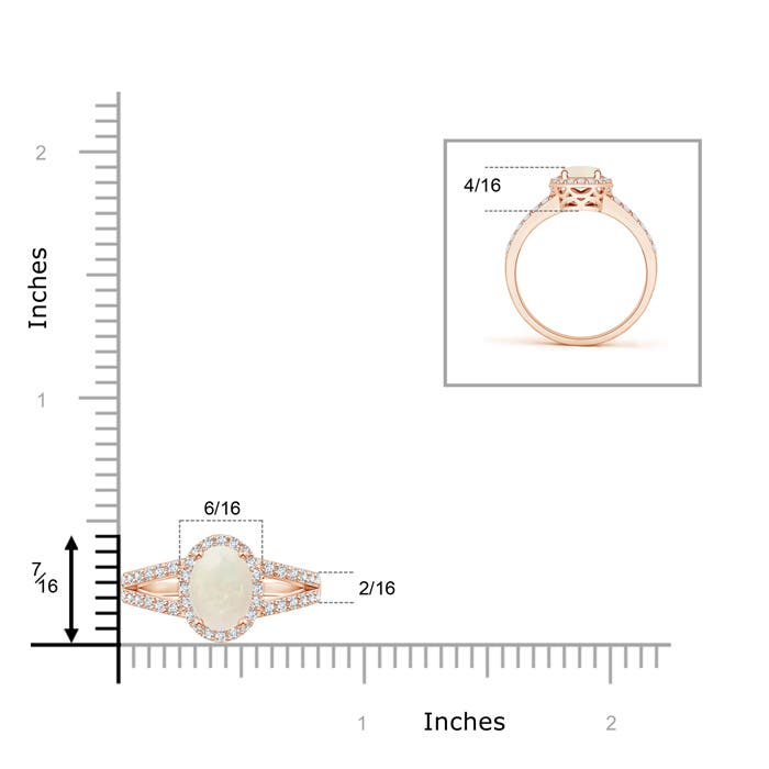 A - Opal / 1.22 CT / 14 KT Rose Gold