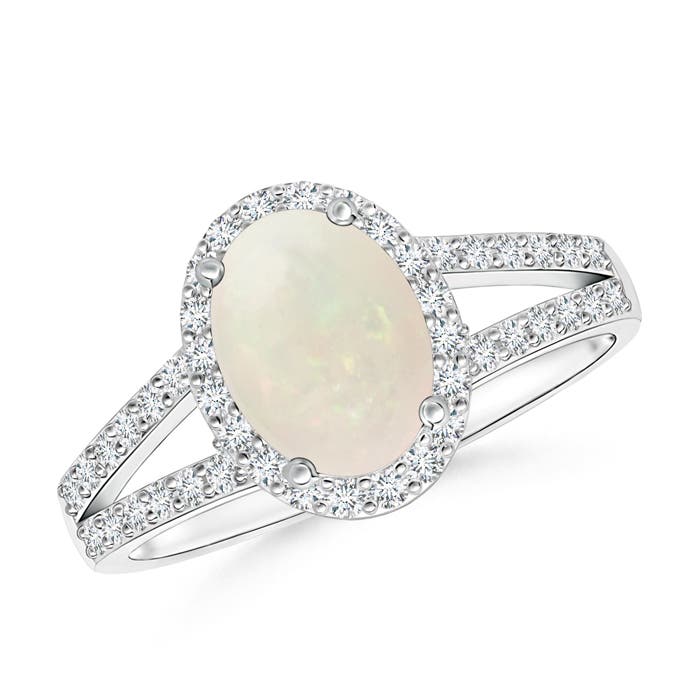 A - Opal / 1.22 CT / 14 KT White Gold