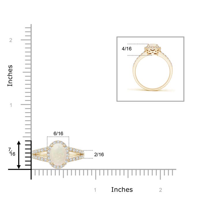 A - Opal / 1.22 CT / 14 KT Yellow Gold