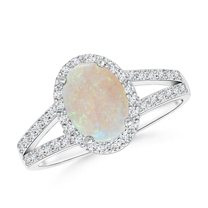 AA - Opal / 1.22 CT / 14 KT White Gold