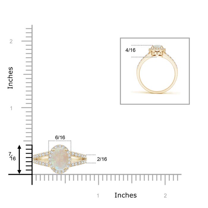 AA - Opal / 1.22 CT / 14 KT Yellow Gold