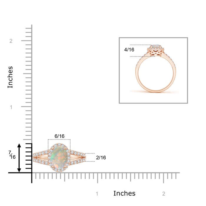 AAAA - Opal / 1.22 CT / 14 KT Rose Gold