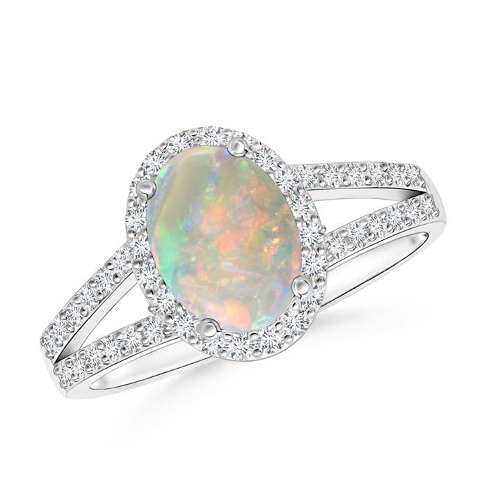 AAAA - Opal / 1.22 CT / 14 KT White Gold