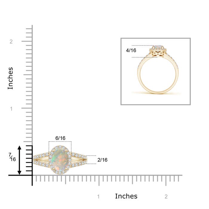 AAAA - Opal / 1.22 CT / 14 KT Yellow Gold