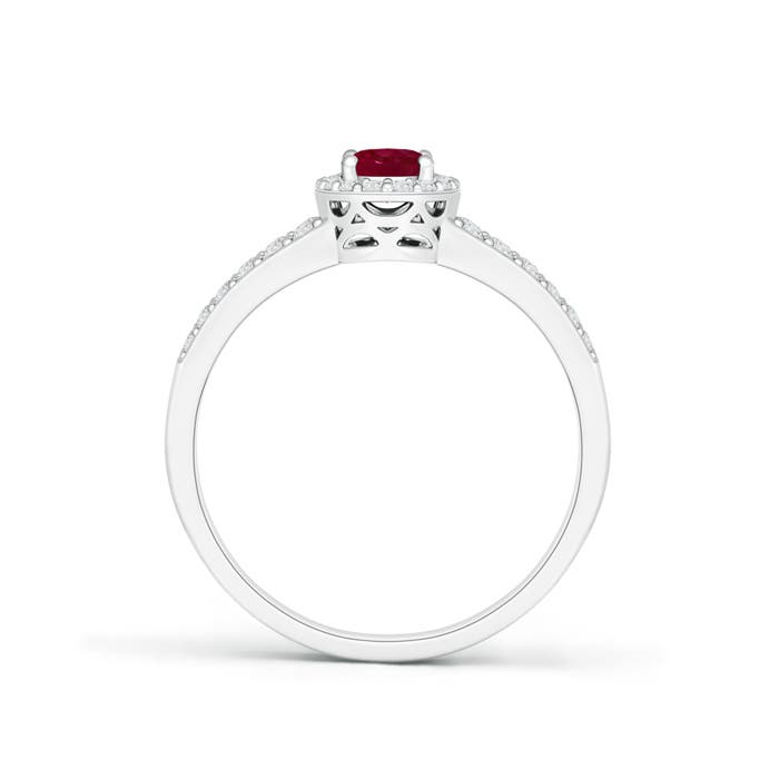 A - Ruby / 0.92 CT / 14 KT White Gold