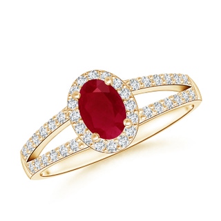 Oval AA Ruby