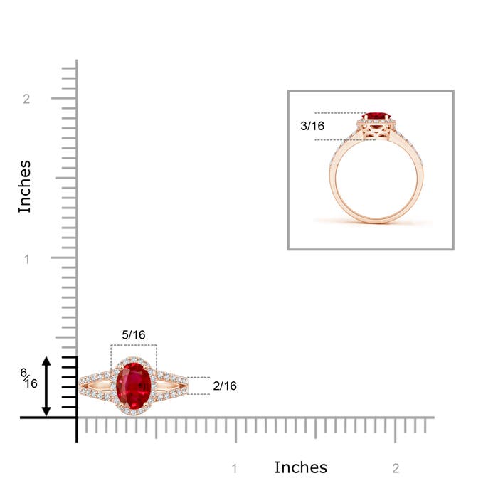 AAA - Ruby / 0.92 CT / 14 KT Rose Gold