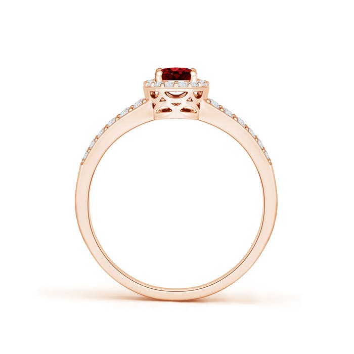 AAAA - Ruby / 0.92 CT / 14 KT Rose Gold