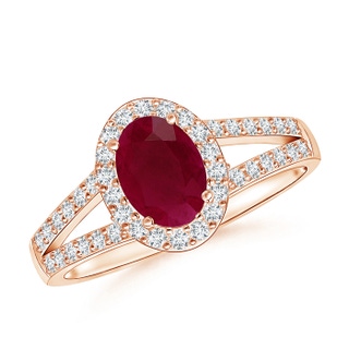 Oval A Ruby
