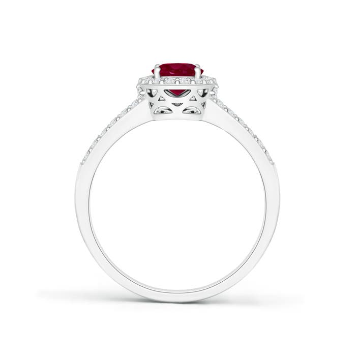 A - Ruby / 1.37 CT / 14 KT White Gold