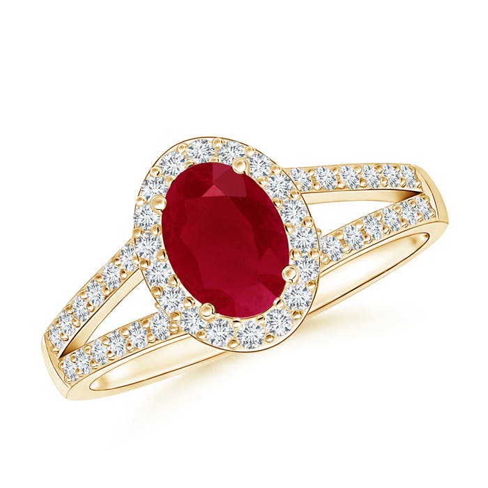 AA - Ruby / 1.37 CT / 14 KT Yellow Gold