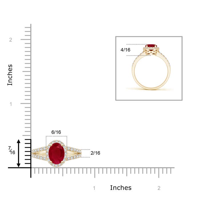 AA - Ruby / 1.37 CT / 14 KT Yellow Gold