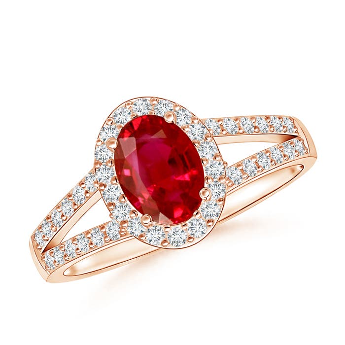 AAA - Ruby / 1.37 CT / 14 KT Rose Gold