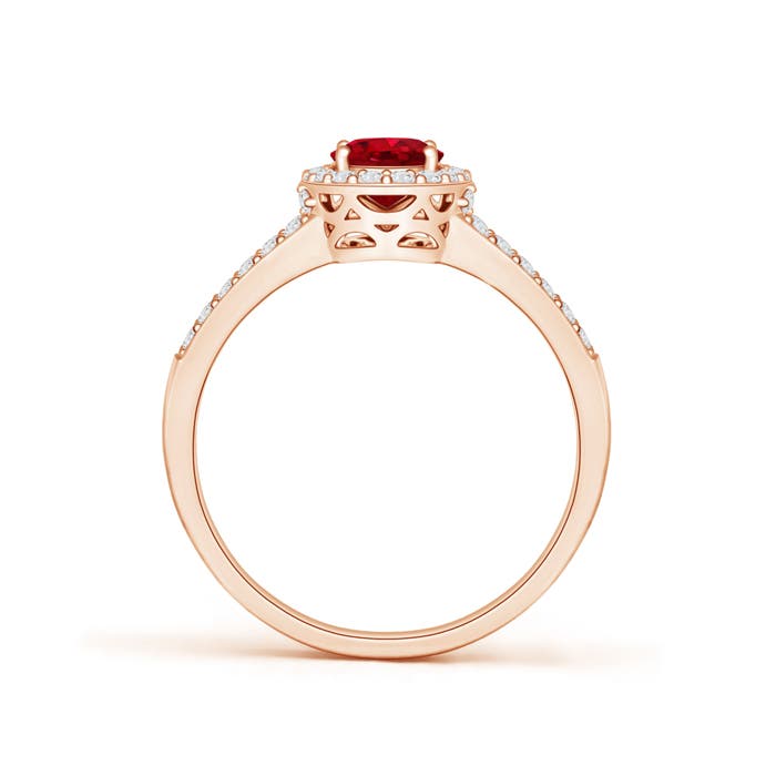 AAA - Ruby / 1.37 CT / 14 KT Rose Gold