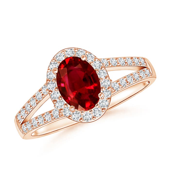 AAAA - Ruby / 1.37 CT / 14 KT Rose Gold