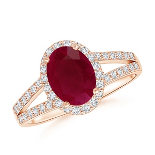 Oval A Ruby