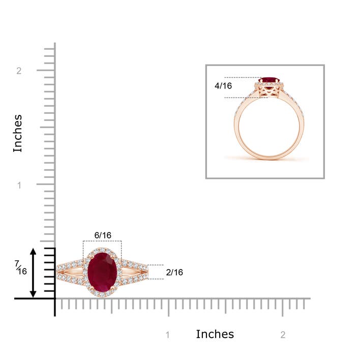 A - Ruby / 1.67 CT / 14 KT Rose Gold