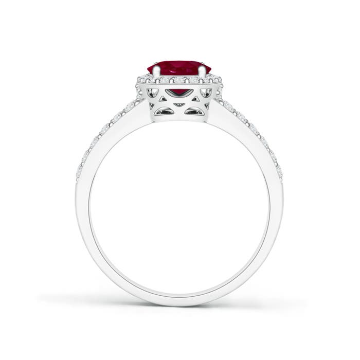 A - Ruby / 1.67 CT / 14 KT White Gold