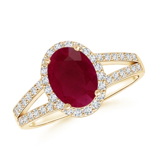Oval A Ruby