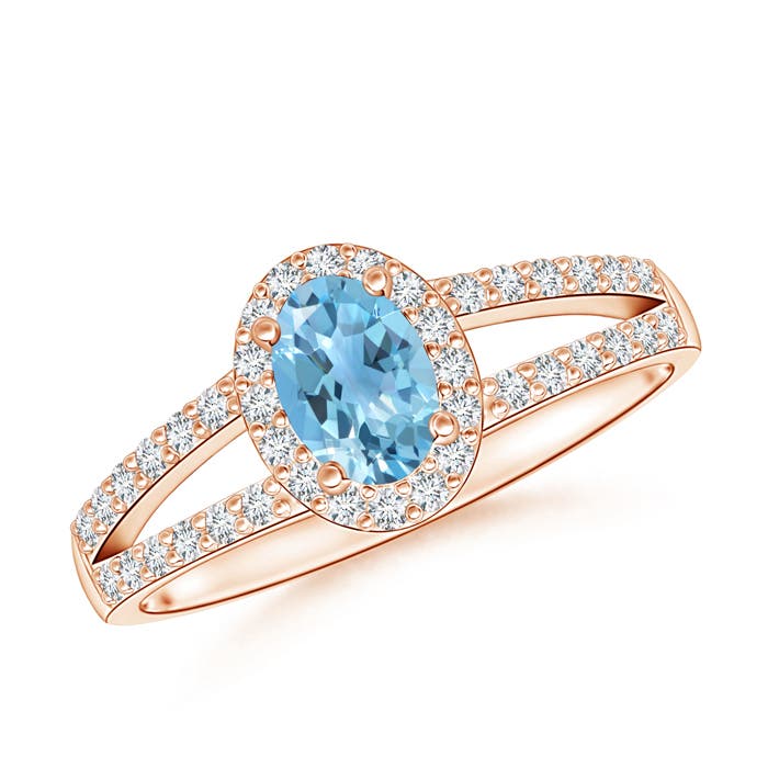 A - Swiss Blue Topaz / 0.86 CT / 14 KT Rose Gold