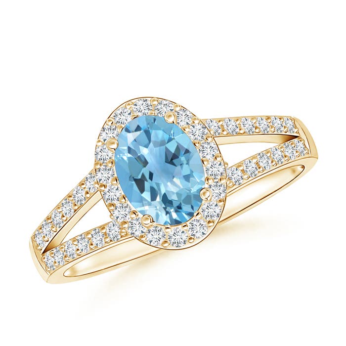 A - Swiss Blue Topaz / 1.32 CT / 14 KT Yellow Gold