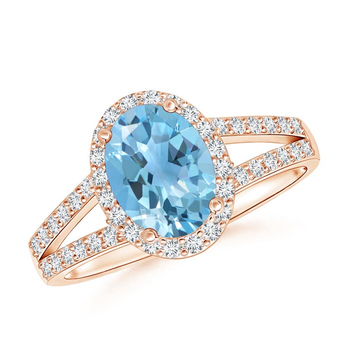 A - Swiss Blue Topaz / 1.92 CT / 14 KT Rose Gold