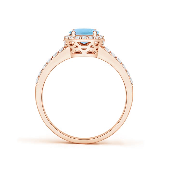 A - Swiss Blue Topaz / 1.92 CT / 14 KT Rose Gold