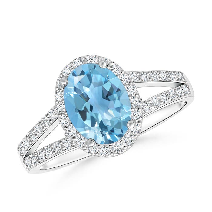 A - Swiss Blue Topaz / 1.92 CT / 14 KT White Gold