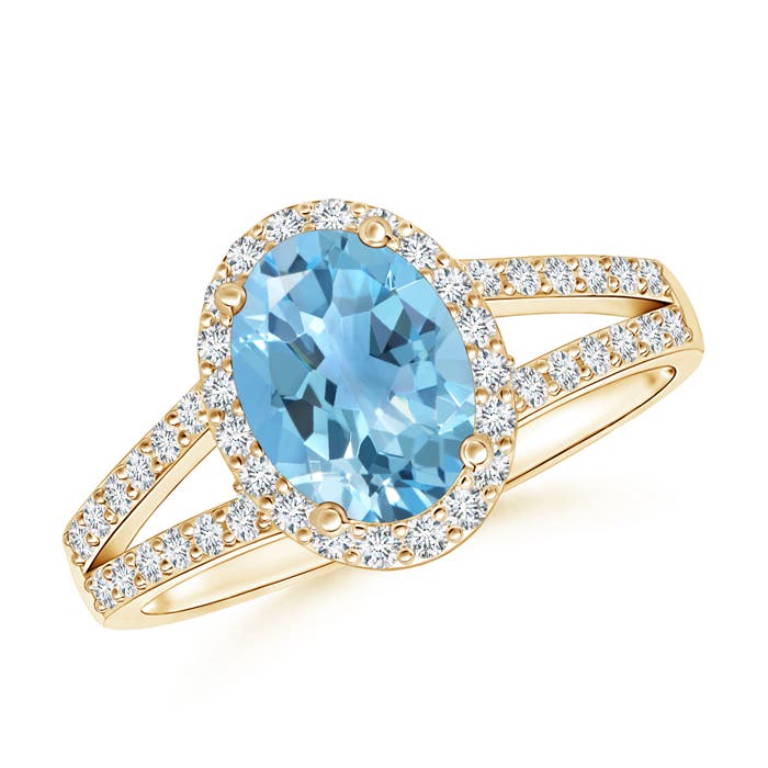 A - Swiss Blue Topaz / 1.92 CT / 14 KT Yellow Gold