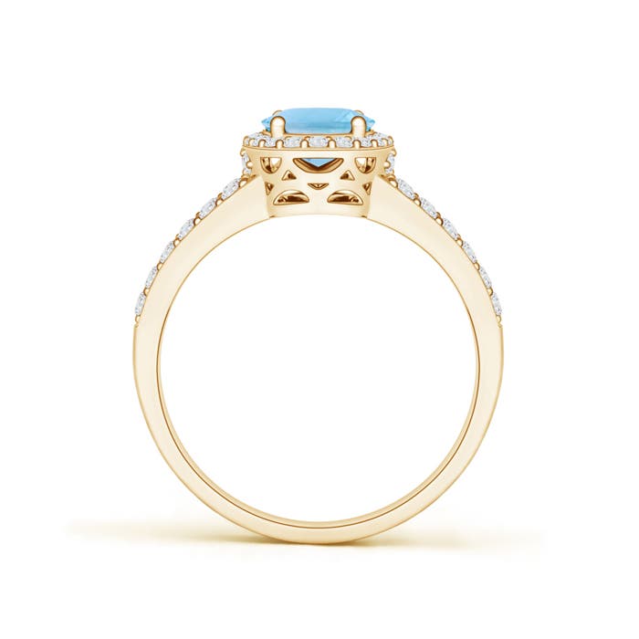 A - Swiss Blue Topaz / 1.92 CT / 14 KT Yellow Gold